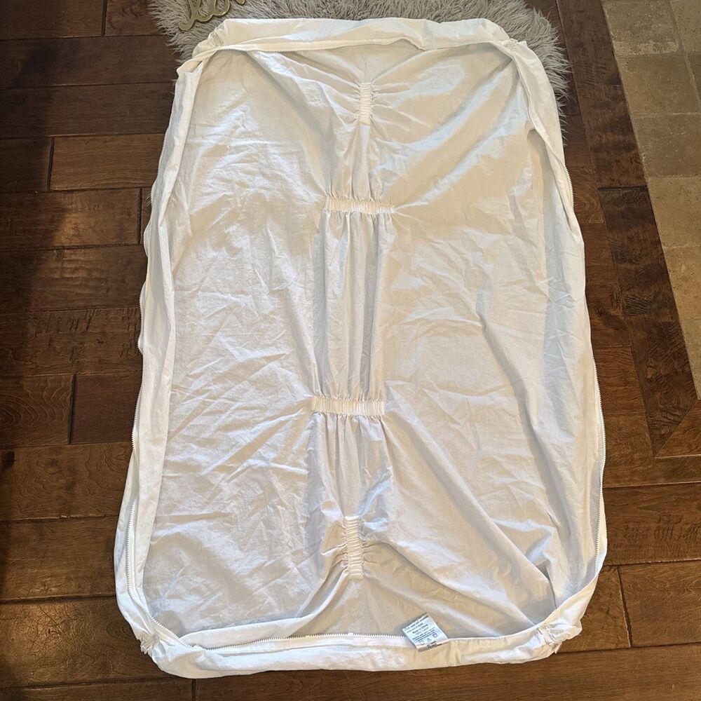 Quick Zip Crib Bottom Sheet Only 100% Cotton White
